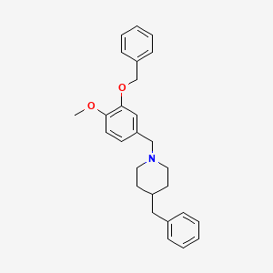 4-benzyl-1-[3-(benzyloxy)-4-methoxybenzyl]piperidine