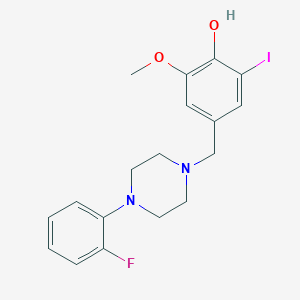 4-{[4-(2-fluorophenyl)-1-piperazinyl]methyl}-2-iodo-6-methoxyphenol