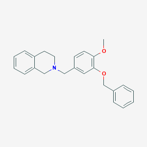 molecular formula C24H25NO2 B3742461 2-[3-(benzyloxy)-4-methoxybenzyl]-1,2,3,4-tetrahydroisoquinoline 