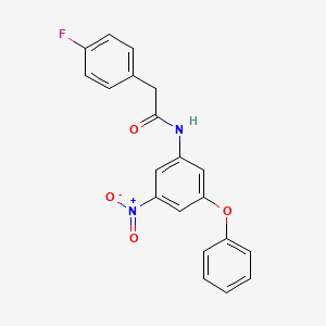 2-(4-fluorophenyl)-N-(3-nitro-5-phenoxyphenyl)acetamide