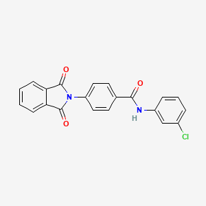 N-(3-chlorophenyl)-4-(1,3-dioxo-1,3-dihydro-2H-isoindol-2-yl)benzamide