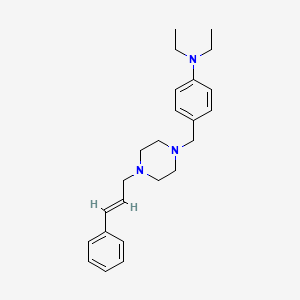 N,N-diethyl-4-{[4-(3-phenyl-2-propen-1-yl)-1-piperazinyl]methyl}aniline