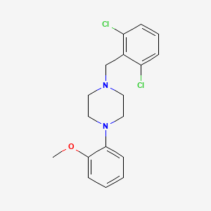 molecular formula C18H20Cl2N2O B3742548 1-(2,6-dichlorobenzyl)-4-(2-methoxyphenyl)piperazine 