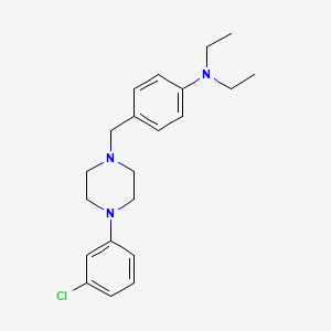 (4-{[4-(3-chlorophenyl)-1-piperazinyl]methyl}phenyl)diethylamine