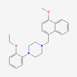 molecular formula C24H28N2O2 B3742559 1-(2-ethoxyphenyl)-4-[(4-methoxy-1-naphthyl)methyl]piperazine 