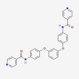 molecular formula C30H22N4O4 B3742593 N,N'-[1,3-phenylenebis(oxy-4,1-phenylene)]diisonicotinamide 