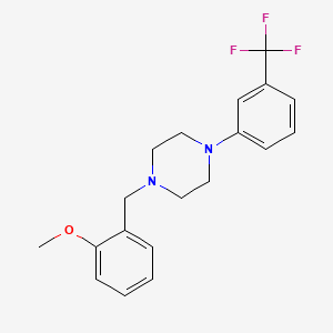 molecular formula C19H21F3N2O B3742669 1-(2-methoxybenzyl)-4-[3-(trifluoromethyl)phenyl]piperazine 