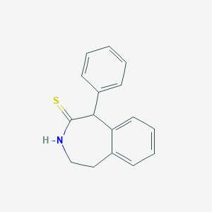 molecular formula C16H15NS B374267 1-phenyl-1,3,4,5-tetrahydro-2H-3-benzazepine-2-thione 