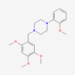 molecular formula C21H28N2O4 B3742677 1-(2-methoxyphenyl)-4-(2,4,5-trimethoxybenzyl)piperazine 