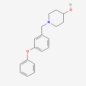 molecular formula C18H21NO2 B3742697 1-(3-phenoxybenzyl)-4-piperidinol 