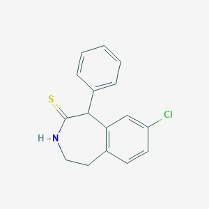 molecular formula C16H14ClNS B374270 8-chloro-1-phenyl-1,3,4,5-tetrahydro-2H-3-benzazepine-2-thione 