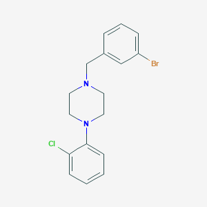 molecular formula C17H18BrClN2 B3742722 1-(3-bromobenzyl)-4-(2-chlorophenyl)piperazine 