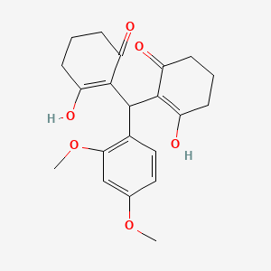 molecular formula C21H24O6 B3742734 2,2'-[(2,4-dimethoxyphenyl)methylene]bis(3-hydroxy-2-cyclohexen-1-one) 