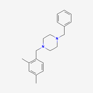molecular formula C20H26N2 B3742753 1-benzyl-4-(2,4-dimethylbenzyl)piperazine 