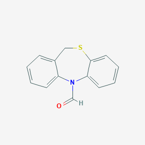 molecular formula C14H11NOS B374276 dibenzo[b,e][1,4]thiazepine-5(11H)-carbaldehyde 