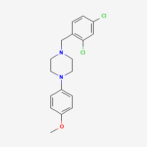 molecular formula C18H20Cl2N2O B3742763 1-(2,4-dichlorobenzyl)-4-(4-methoxyphenyl)piperazine 