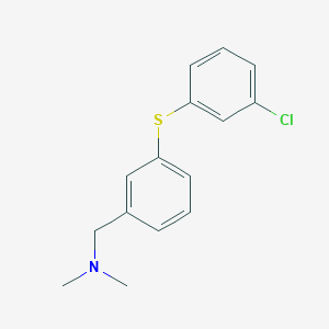 N-{3-[(3-chlorophenyl)sulfanyl]benzyl}-N,N-dimethylamine