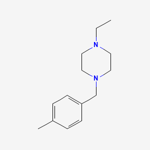 molecular formula C14H22N2 B3742793 1-ethyl-4-(4-methylbenzyl)piperazine 