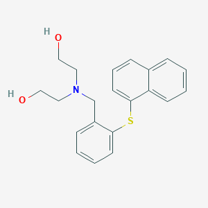 2-{(2-Hydroxyethyl)[2-(1-naphthylsulfanyl)benzyl]amino}ethanol