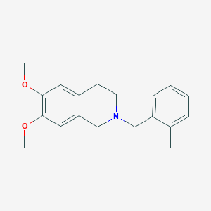 molecular formula C19H23NO2 B3742816 6,7-dimethoxy-2-(2-methylbenzyl)-1,2,3,4-tetrahydroisoquinoline 