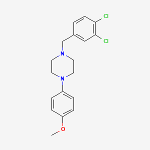 molecular formula C18H20Cl2N2O B3742835 1-(3,4-dichlorobenzyl)-4-(4-methoxyphenyl)piperazine 