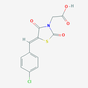 (Z)-2-(5-(4-chlorobenzylidene)-2,4-dioxothiazolidin-3-yl)acetic acid