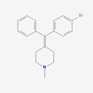 molecular formula C19H20BrN B374285 4-[(4-Bromophenyl)(phenyl)methylene]-1-methylpiperidine 