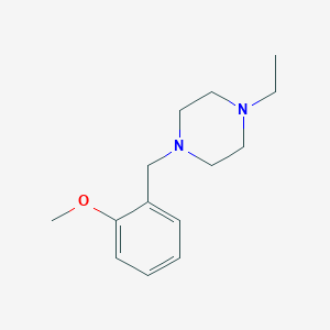 molecular formula C14H22N2O B3742857 1-ethyl-4-(2-methoxybenzyl)piperazine 
