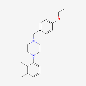 molecular formula C21H28N2O B3742858 1-(2,3-dimethylphenyl)-4-(4-ethoxybenzyl)piperazine 