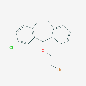 molecular formula C17H14BrClO B374288 5-(2-bromoethoxy)-3-chloro-5H-dibenzo[a,d]cycloheptene 