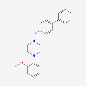 molecular formula C24H26N2O B3742885 1-(4-biphenylylmethyl)-4-(2-methoxyphenyl)piperazine 