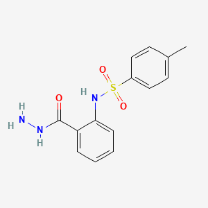 molecular formula C14H15N3O3S B3742897 N-[2-(hydrazinocarbonyl)phenyl]-4-methylbenzenesulfonamide CAS No. 52377-69-2