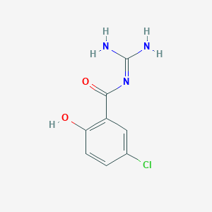 molecular formula C8H8ClN3O2 B374291 N-(5-Chloro-2-hydroxy-benzoyl)-guanidine 