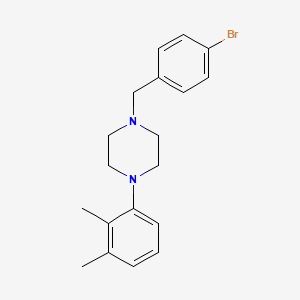 molecular formula C19H23BrN2 B3742932 1-(4-bromobenzyl)-4-(2,3-dimethylphenyl)piperazine 