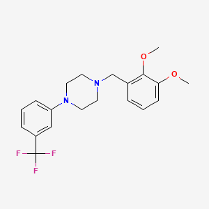molecular formula C20H23F3N2O2 B3742949 1-(2,3-dimethoxybenzyl)-4-[3-(trifluoromethyl)phenyl]piperazine 