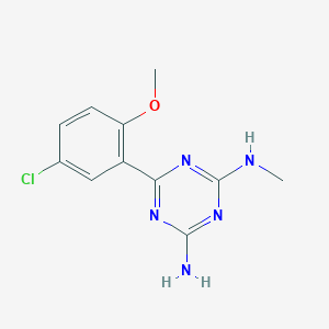 6-(5-chloro-2-methoxyphenyl)-2-N-methyl-1,3,5-triazine-2,4-diamine