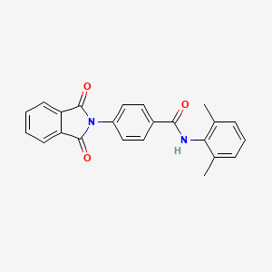molecular formula C23H18N2O3 B3742956 N-(2,6-dimethylphenyl)-4-(1,3-dioxo-1,3-dihydro-2H-isoindol-2-yl)benzamide 