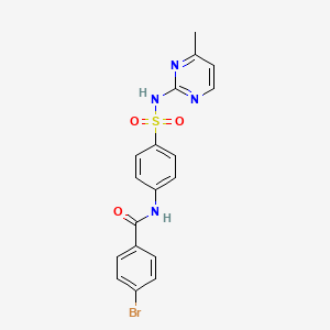 molecular formula C18H15BrN4O3S B3742959 4-bromo-N-(4-{[(4-methyl-2-pyrimidinyl)amino]sulfonyl}phenyl)benzamide CAS No. 312915-93-8