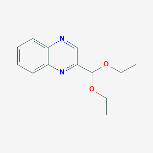 molecular formula C13H16N2O2 B374296 2-(Diethoxymethyl)quinoxaline 