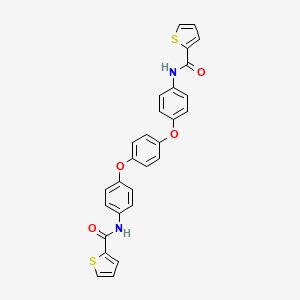molecular formula C28H20N2O4S2 B3742970 N,N'-[1,4-phenylenebis(oxy-4,1-phenylene)]di(2-thiophenecarboxamide) 