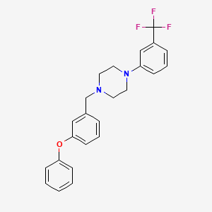 molecular formula C24H23F3N2O B3742973 1-(3-phenoxybenzyl)-4-[3-(trifluoromethyl)phenyl]piperazine 