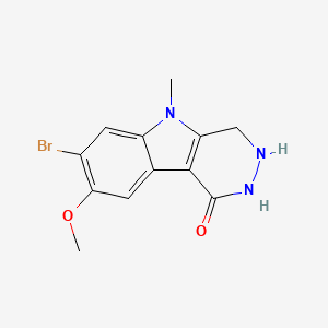 molecular formula C12H12BrN3O2 B3742993 7-bromo-8-methoxy-5-methyl-2,3,4,5-tetrahydro-1H-pyridazino[4,5-b]indol-1-one 