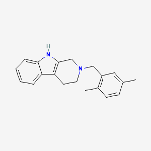 molecular formula C20H22N2 B3743001 2-(2,5-dimethylbenzyl)-2,3,4,9-tetrahydro-1H-beta-carboline 