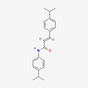 molecular formula C21H25NO B3743017 N,3-bis(4-isopropylphenyl)acrylamide 