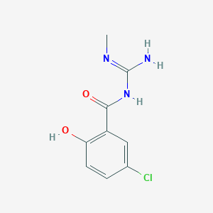 molecular formula C9H10ClN3O2 B374302 N''-(5-chloro-2-hydroxybenzoyl)-N-methylguanidine 