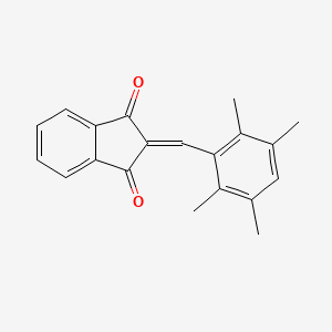 molecular formula C20H18O2 B3743068 2-(2,3,5,6-tetramethylbenzylidene)-1H-indene-1,3(2H)-dione CAS No. 54689-99-5