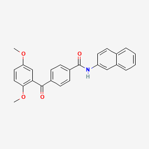 molecular formula C26H21NO4 B3743076 4-(2,5-dimethoxybenzoyl)-N-2-naphthylbenzamide 