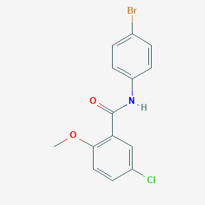 molecular formula C14H11BrClNO2 B374309 N-(4-bromophenyl)-5-chloro-2-methoxybenzamide CAS No. 6104-00-3