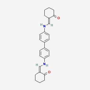molecular formula C26H28N2O2 B3743096 2,2'-[4,4'-biphenyldiylbis(iminomethylylidene)]dicyclohexanone 