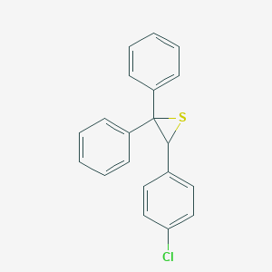 molecular formula C20H15ClS B374312 3-(4-Chlorophenyl)-2,2-diphenylthiirane 